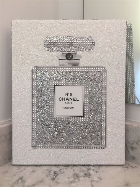 chanel 5 perfum glass painted hanging pictures|Chanel no 5 art.